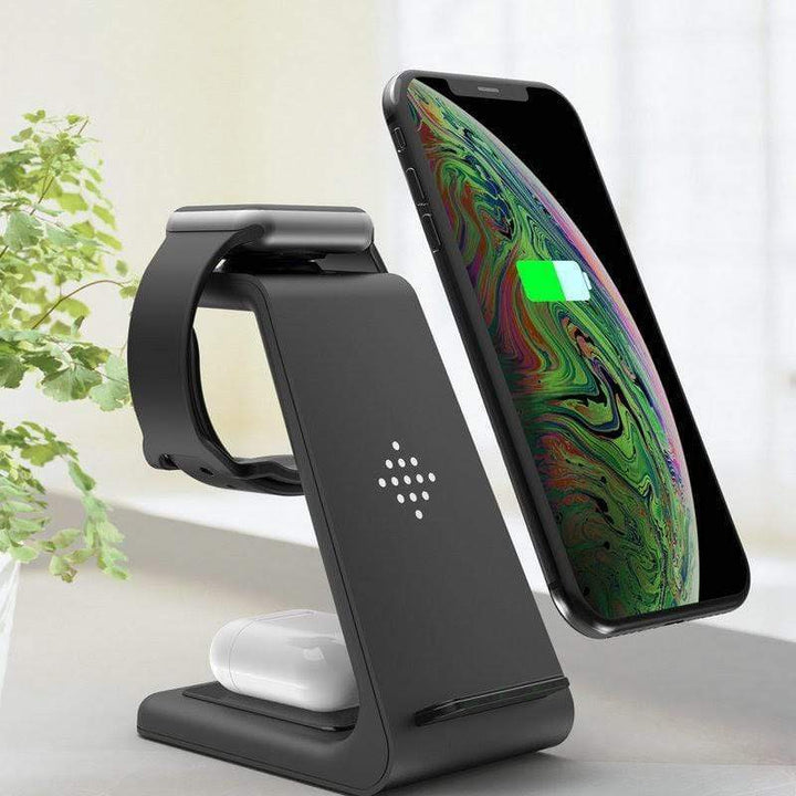 3-In-1 Wireless Fast Charger Charging Station for Samsung Apple - WatchExtra